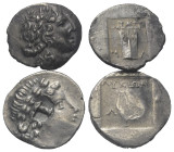 Griechische Münzen - Lots.


Lykischer Bund (Lykien).

Lot (2 Stück, Silber): Drachme; ca. 2. - 1. Jhdt. v. Chr.

Sehr schön - fast sehr schön....