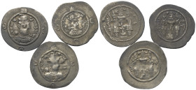 Griechische Münzen - Lots.


Sasanidisches Königreich.

Lot (3 Stück, Silber): Drachme; ca. 5. - 6. Jhdt. n. Chr.

Sehr schön - fast sehr schön...