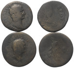 Römische Münzen - Lots. Kaiserzeit.


Lot (2 Stück): As des Domitianus (81 - 96 n. Chr.) und Dupondius des Traianus (98 - 117 n. Chr.).

Sehr gut...