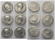 Römische Münzen - Lots. Kaiserzeit.


Lot (6 Stück, Silber): Denare des Traianus (98 - 117 n. Chr.).

Sehr schön.

Verkauft wie besehen, keine ...