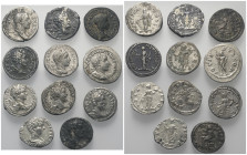 Römische Münzen - Lots. Kaiserzeit.


Lot (11 Stück, Silber, 1x Bronze): Denare des Septimius Severus (193 - 211 n. Chr.) (5x), Caracalla (197 - 21...