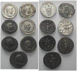 Römische Münzen - Lots. Kaiserzeit.


Lot (7 Stück, Silber): Antoniniane des Philippus I. Arabs (244 - 249 n. Chr.) (3x), Traianus Decius (249 - 25...