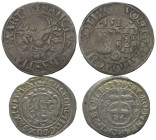 Deutschland - Lots.


Deutschland vor 1871.
Öttingen und Sachsen.

Lot (2 Stück, Silber): 
Batzen von Wolfgang und Joachim, 1518.
1/24 Taler (...