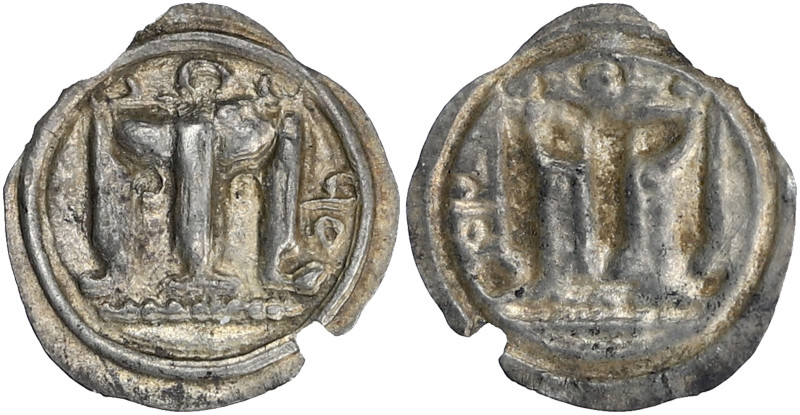 GRÈCE ANTIQUE
Bruttium, Crotone. Obole 530-500 av. J.-C. Kr.1604 ; Argent - 0,18...