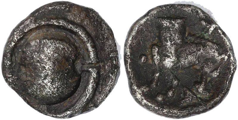 GRÈCE ANTIQUE
Boétie, Tanagra. Obole 387-375 av. J.-C. BMC.44p.52 ; Argent - 0,6...