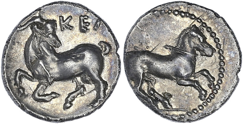GRÈCE ANTIQUE
Cilicie, Celenderis. Obole ND (425-400 av. J.-C.), Celenderis. SNG...