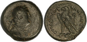 GRÈCE ANTIQUE
Royaume lagide, Ptolémée III (246-221 av. J.-C.). Hémiobole au portrait de Ptolémée III ND, Corinthe. CPE B407 ; Bronze - 5,39 g - 19 mm...