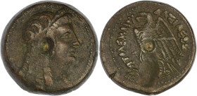 GRÈCE ANTIQUE
Royaume lagide, Ptolémée V (203-176 av. J.-C.) et Cléopâtre Ière. Diobole de bronze ND, Alexandrie. Sv.1235 ; Bronze - 19,06 g - 28 mm -...