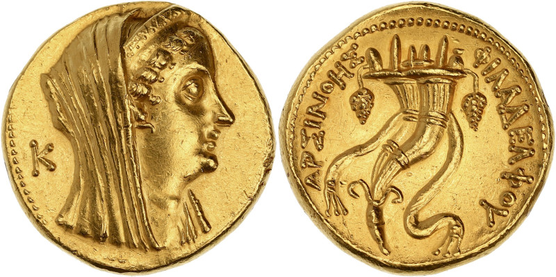 GRÈCE ANTIQUE
Royaume lagide, Ptolémée VI (180-145 av. J.-C.). Octodrachme ou mn...