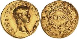 EMPIRE ROMAIN
Néron (54-68). Aureus 55-56, Rome. Calicó 420 - RIC.18 ; Or - 7,58 g - 19 mm - 7 h
Pour la IIe puissance tribunicienne. Minimes marques ...