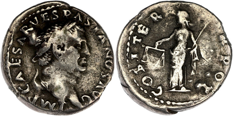 EMPIRE ROMAIN
Vespasien (69-79). Denier 69-71, Rome. RIC.11 ; Argent - 3,12 g - ...