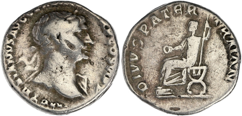 EMPIRE ROMAIN
Trajan (98-117). Denier pour le divin Trajan Père 115, Rome. RIC.2...