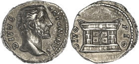 EMPIRE ROMAIN
Antonin le Pieux (138-161). Denier 162, Rome. C.357 - RIC.441 ; Argent - 3,13 g - 17,5 mm - 7 h
TTB à Superbe.