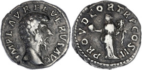 EMPIRE ROMAIN
Lucius Verus (161-169). Denier 161, Rome. RIC.463 ; Argent - 3,24 g - 17 mm - 6 h
Avec une ancienne étiquette de collection. TB à TTB.