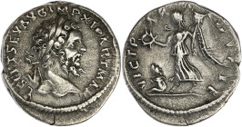 EMPIRE ROMAIN
Septime Sévère (193-211). Denier 198-202, Rome. RIC.142a ; Argent - 2,68 g - 19 mm - 12 h
Avec une ancienne étiquette de collection. TTB...