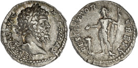 EMPIRE ROMAIN
Septime Sévère (193-211). Denier 200, Rome. RIC.167a ; Argent - 3,34 g - 18 mm - 12 h
Avec une ancienne étiquette de collection. TTB.