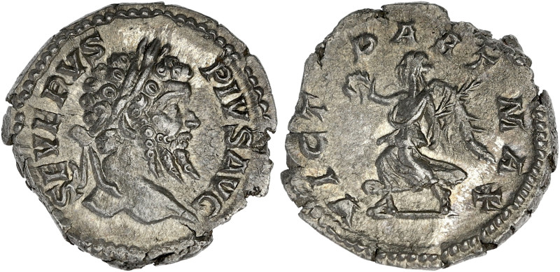 EMPIRE ROMAIN
Septime Sévère (193-211). Denier 204, Rome. C.744 - RIC.295 ; Arge...
