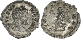 EMPIRE ROMAIN
Septime Sévère (193-211). Denier 204, Rome. C.744 - RIC.295 ; Argent - 2,78 g - 18,5 mm - 6 h
Superbe.