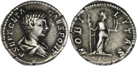 EMPIRE ROMAIN
Geta (198-212). Denier 199, Rome. RIC.13a ; Argent - 3,62 g - 17,5 mm - 6 h
TB.