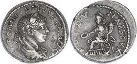 EMPIRE ROMAIN
Élagabale (218-222). Denier 218-219, Antioche. RIC.189 ; Argent - 3,21 g - 17,5 mm - 7 h
Avec une ancienne étiquette de collection. TTB....