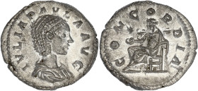 EMPIRE ROMAIN
Julia Paula (219-220). Denier 220, Rome. C.6 - RIC.211 ; Argent - 2,62 g - 19,5 mm - 6 h
Superbe.