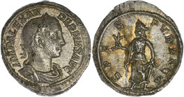 EMPIRE ROMAIN
Alexandre Sévère (222-235). Denier 232, Rome. C.546 - RIC.254 ; Argent - 2,83 g - 20,5 mm - 7 h
Presque Superbe.