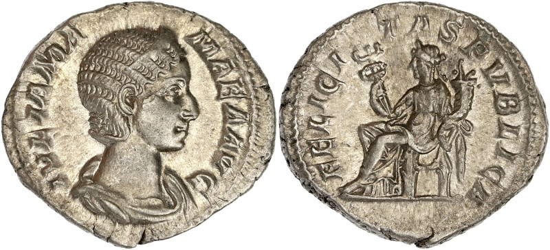 EMPIRE ROMAIN
Julia Mamaea (+235). Denier 230, Rome. C.24 - RIC.338 ; Argent - 3...