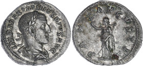 EMPIRE ROMAIN
Maximin (235-238). Denier 235-236, Rome. C.31 - RIC.12 ; Argent - 3,19 g - 19,5 mm - 12 h
Superbe.