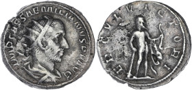 EMPIRE ROMAIN
Émilien (253). Antoninien 253, Rome. RIC.3 ; Argent - 3,95 g - 20 mm - 6 h
TB à TTB.