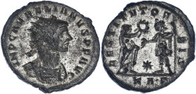 EMPIRE ROMAIN
Aurélien (270-275). Aurelianus 274-275, Serdica. C.196 - RIC.5-1/295 ; Billon - 4,38 g - 23 mm - 6 h
Superbe.