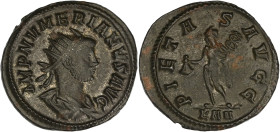 EMPIRE ROMAIN
Numérien (282-284). Aurelianus 284, Rome. C.57 - RIC.416 ; Billon - 3,58 g - 21,5 mm - 7 h
Beau TTB.