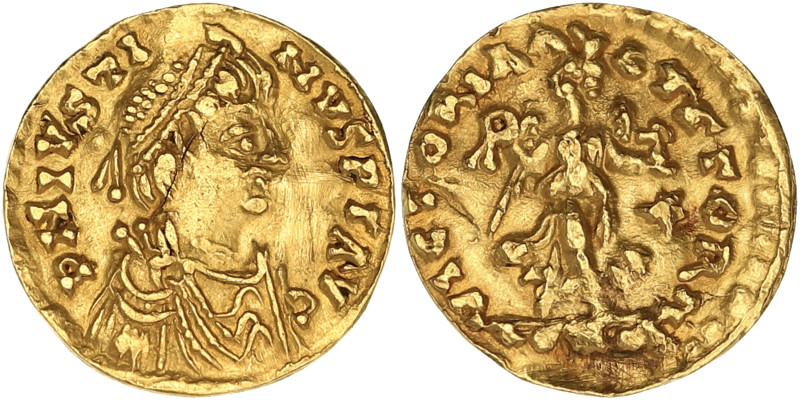 EMPIRE BYZANTIN
Justin II (565-578). Trémissis ND, Constantinople. BC.353 ; Or -...