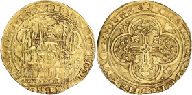 FRANCE / CAPÉTIENS
Jean II le Bon (1350-1364). Écu d’or à la chaise ND (1351). Dy.289 - Fr.276 ; Or - 4,50 g - 28,5 mm - 2 h
Qualité bien supérieure à...