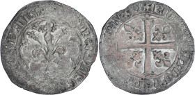 FRANCE / CAPÉTIENS
Jean II le Bon (1350-1364). Gros à la fleur de lis dit “Patte d’oie” ND (1358). Dy.304 ; Billon - 3,11 g - 29 mm - 12 h
Habituelles...