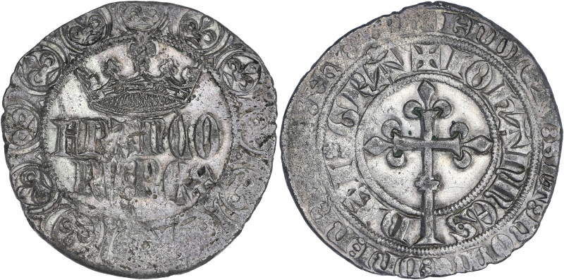 FRANCE / CAPÉTIENS
Jean II le Bon (1350-1364). Gros à la couronne, 1ère émission...