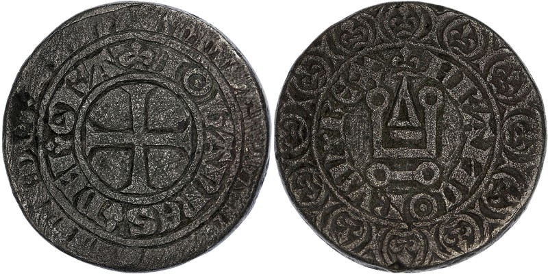 FRANCE / CAPÉTIENS
Jean II le Bon (1350-1364). Piéfort du gros blanc au châtel ...