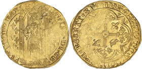 FRANCE / CAPÉTIENS
Charles V (1364-1380). Franc à pied ND (1365). Dy.360 - Fr.284 ; Or - 3,76 g - 29 mm - 12 h
TB à TTB.
