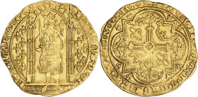 FRANCE / CAPÉTIENS
Charles V (1364-1380). Franc à pied ND (1365). Dy.360 - Fr.284 ; Or - 3,79 g - 27,5 mm - 1 h
TB à TTB.