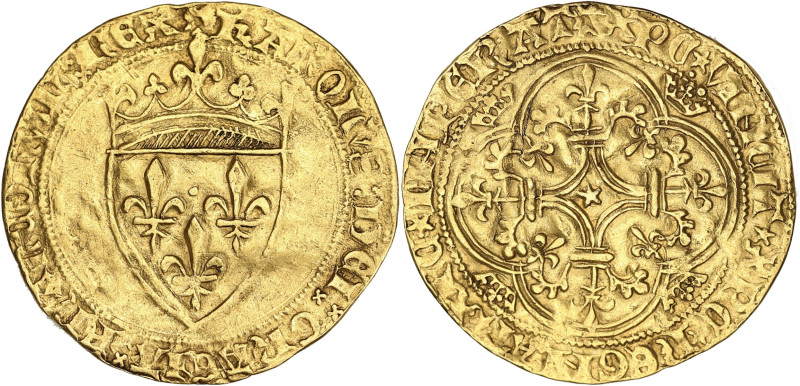 FRANCE / CAPÉTIENS
Charles VI (1380-1422). Écu d’or à la couronne, 4e émission N...