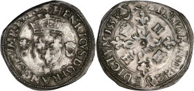 FRANCE / CAPÉTIENS
Henri II (1547-1559). Douzain aux croissants 1553, K, Bordeaux. Dy.997 - G.357 ; Billon - 2,51 g - 27 mm - 1 h
Ce millésime semble ...