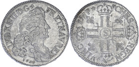 FRANCE / CAPÉTIENS
Louis XIV (1643-1715). Écu aux huit L, 1er type 1690, S, Reims. Dy.1514A - G.216 ; Argent - 27,28 g - 40 mm - 6 h
Parfaitement réfo...