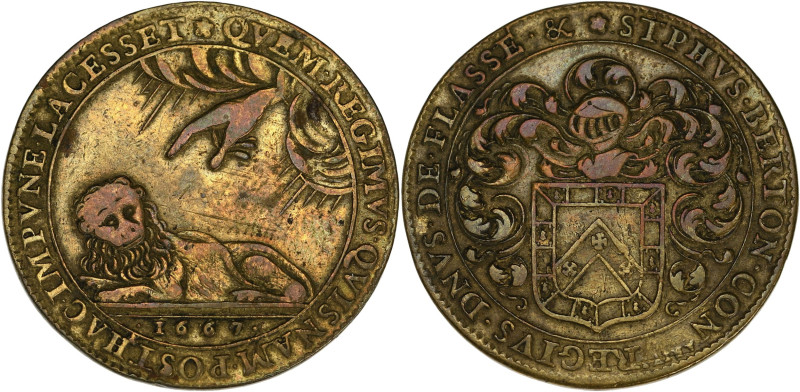 FRANCE / CAPÉTIENS
Louis XIV (1643-1715). Jeton, Étienne Berton, échevin de Lyon...