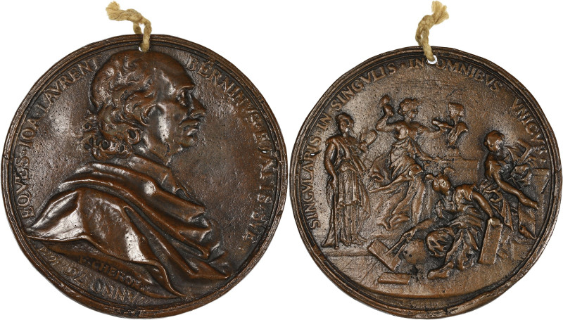 FRANCE / CAPÉTIENS
Louis XIV (1643-1715). Médaille, Giovanni Lorenzo Bernini par...