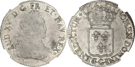 FRANCE / CAPÉTIENS
Louis XV (1715-1774). Écu de France, flan neuf 1724, G, Poitiers. Dy.1665A - G.319 - Dav.1328 ; Argent - 24,3 g - 38 mm - 6 h
Top P...