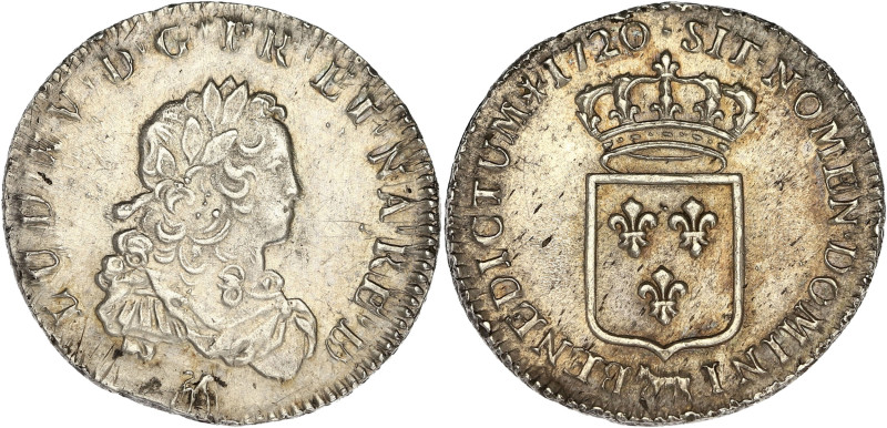FRANCE / CAPÉTIENS
Louis XV (1715-1774). Tiers d’écu de France de Béarn 1720, Pa...
