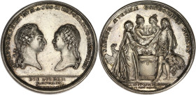 FRANCE / CAPÉTIENS
Louis XV (1715-1774). Médaille commémorant le mariage du Dauphin et de Marie Antoinette 1770. Argent - 14,17 g - 34 mm - 12 h
Super...