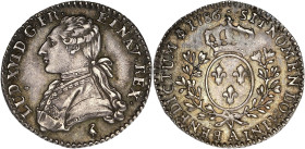 FRANCE / CAPÉTIENS
Louis XVI (1774-1792). Dixième d’écu aux rameaux d’olivier 1786, A, Paris. Dy.1711 - G.353 ; Argent - 2,98 g - 21,5 mm - 6 h
TTB à ...