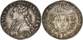 FRANCE / CAPÉTIENS
Louis XVI (1774-1792). Dixième d’écu aux rameaux d’olivier 1786, A, Paris. Dy.1711 - G.353 ; Argent - 2,98 g - 21,5 mm - 6 h
TTB à ...