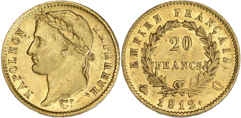 FRANCE
Premier Empire / Napoléon Ier (1804-1814). 20 francs Empire 1812, Q, Perp...