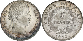 FRANCE
Premier Empire / Napoléon Ier (1804-1814). 5 francs Empire 1813, A, Paris. G.584 - F.307 ; Argent - 25,33 g - 37 mm - 6 h
Avec une étiquette de...